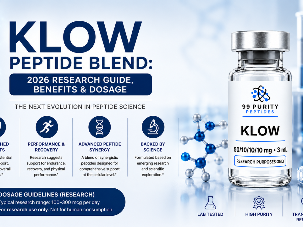 is klow peptide blue KLOW Peptide Blend: 2026 Research Guide, Benefits & Dosage