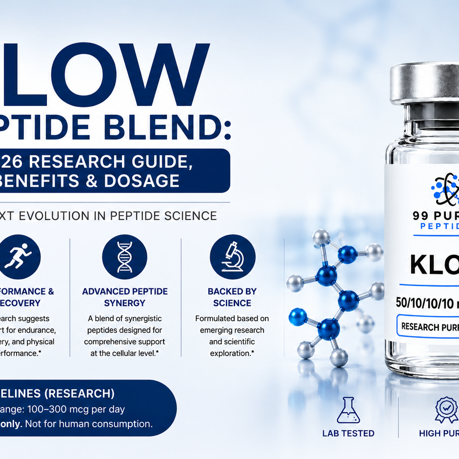 klow peptide blend ingredients KLOW Peptide Blend: 2026 Research Guide, Benefits & Dosage