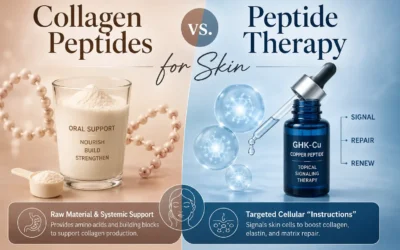 Collagen Peptides vs. Peptide Therapy for Skin: What Women Need to Know About Supporting Skin Appearance and Healthy Aging